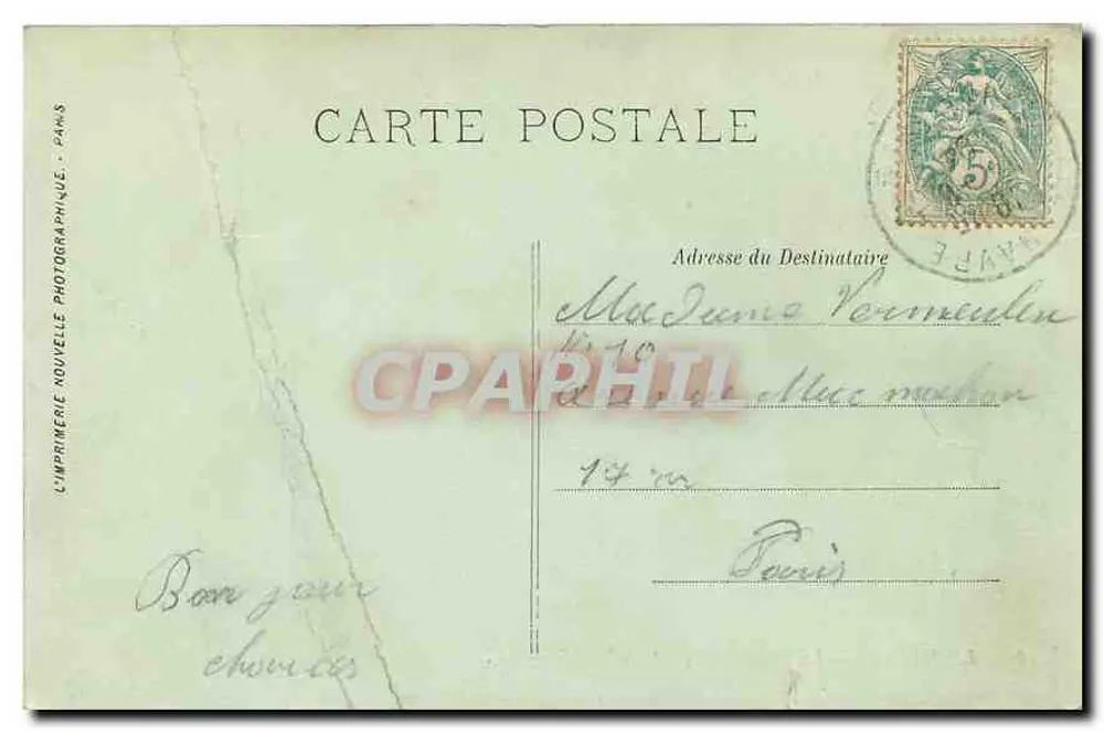 Le Havre — Der Transatlantiker "La Savoie" — LL. — N°58 - Rückseite