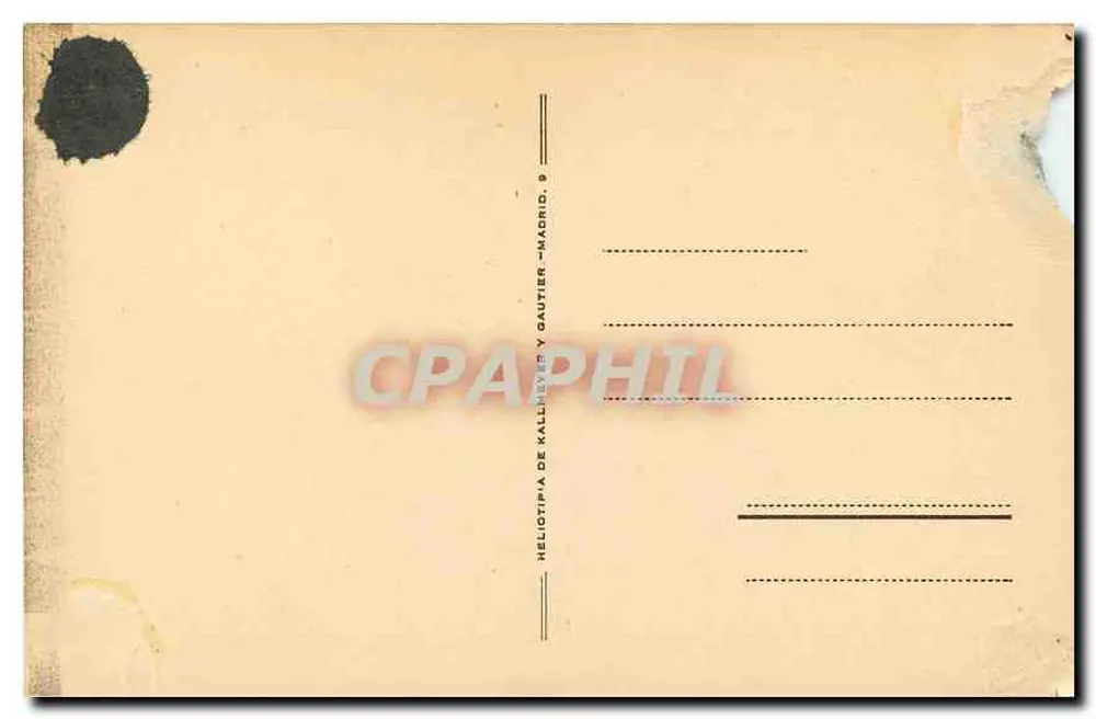 A Invasão dos Bárbaros — U. Checa — Héliotypie de Kalliney y Gautier, Madrid - Verso