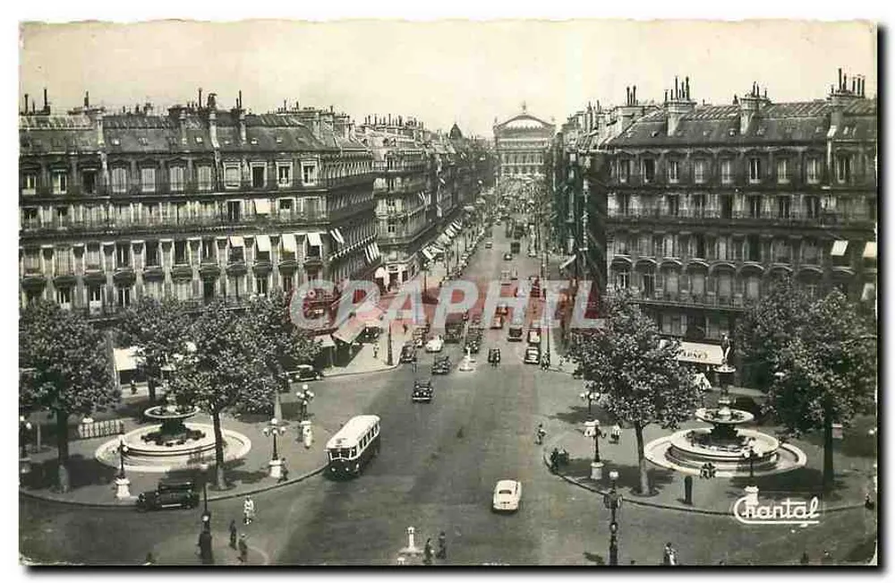 Paris — Avenida da Ópera — Edições Chantal - Frente