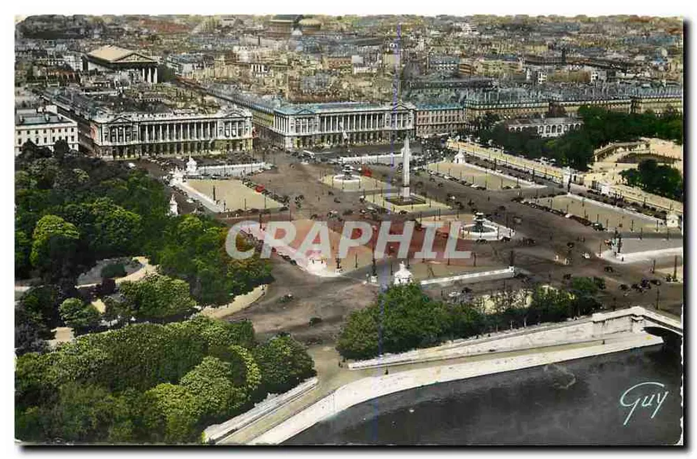 Place de la Concorde — vista aérea — Éditions d'Art Guy, n° 4518 - Frente