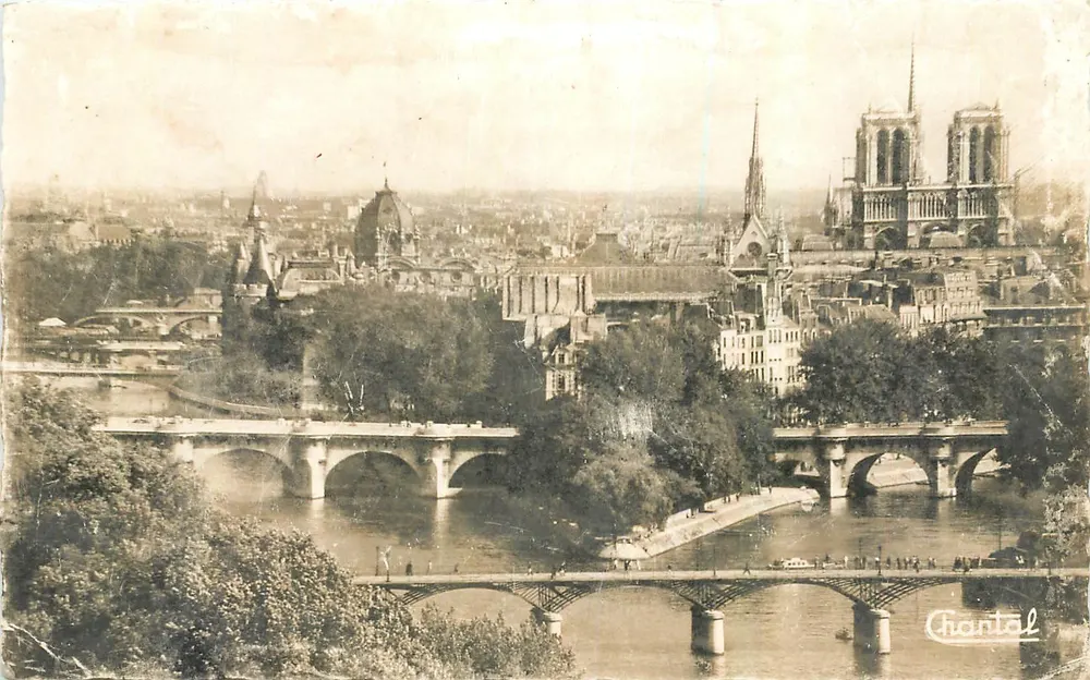 A Ponta da Cidade e os Pontes — Paris — Edições Chantal, n° 63 - Frente