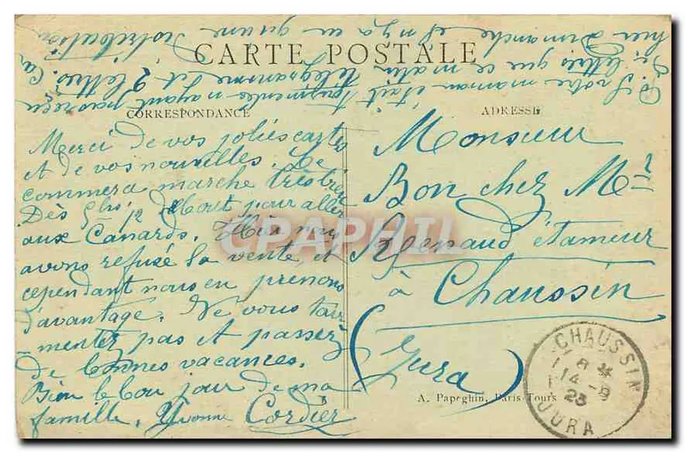 Paris — Funiculaire et Basilique Sacré-Cœur de Montmartre — A. P. (n°312) - Verso