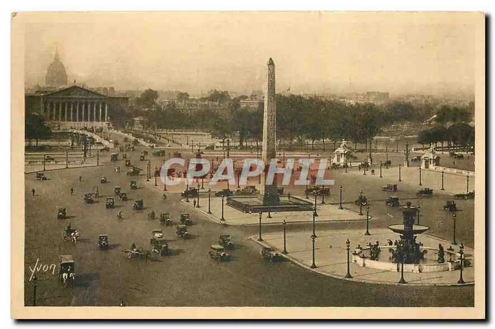 Praça da Concórdia — Paris — Les Éditions d'Art YVC, 70 - Frente