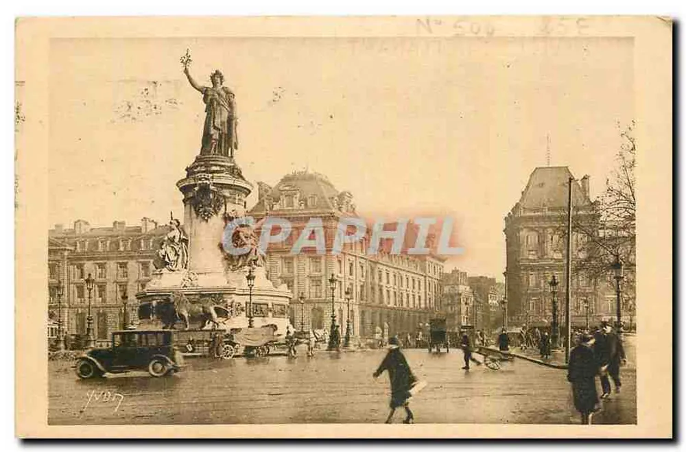 Place de la République — Paris — Edição de Alvyon, n° 280 - Frente