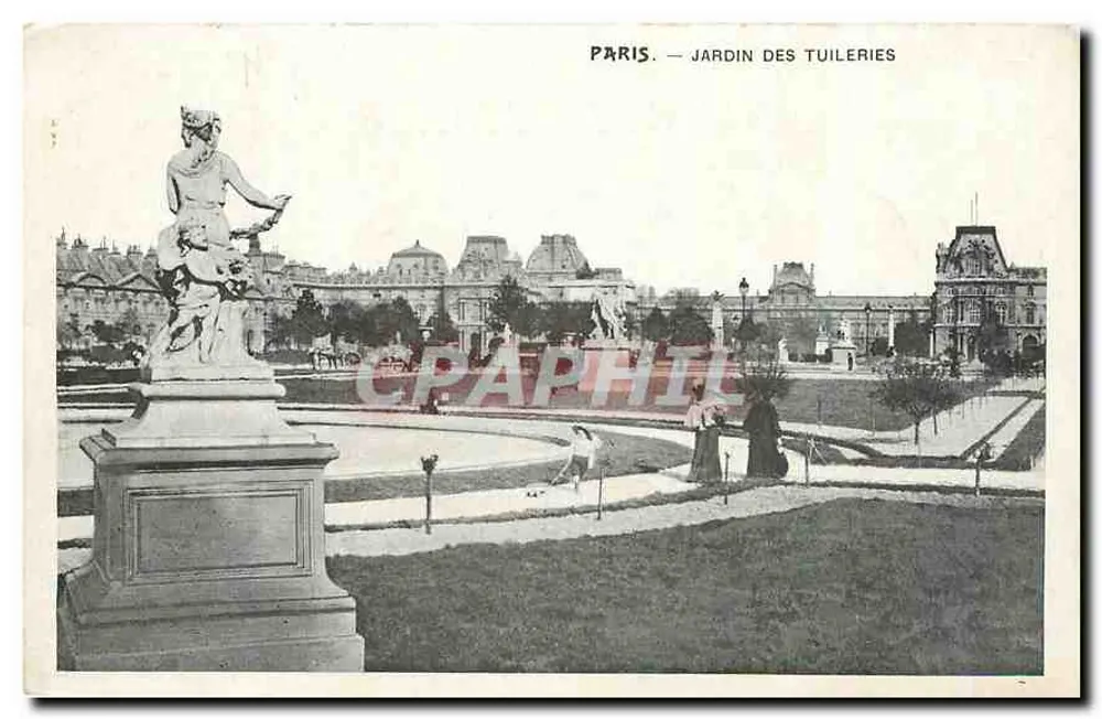 Paris — Jardim das Tuileries — Editor não identificado, número de série não visível - Frente
