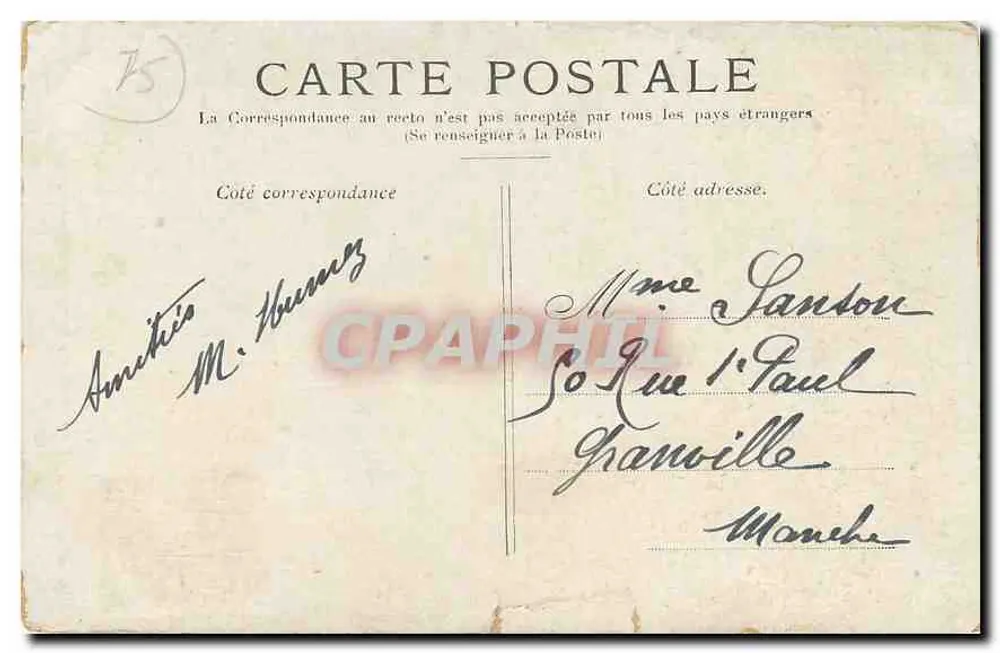 Paris — La Bastille, Colonne de Juillet — éditeur non visible - Verso