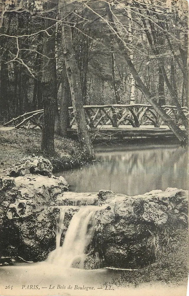 Paris — O Bois de Boulogne — LL. — n° 265 - Frente