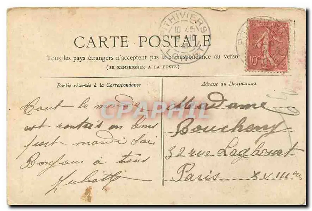 Parigi — La Chiesa della Trinità — Collezione Petit Journal - Verso