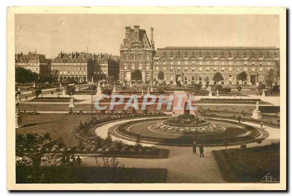 Tuinen van het Louvre — Parijs — Uitgave S.P.P. n°46 - Voorkant