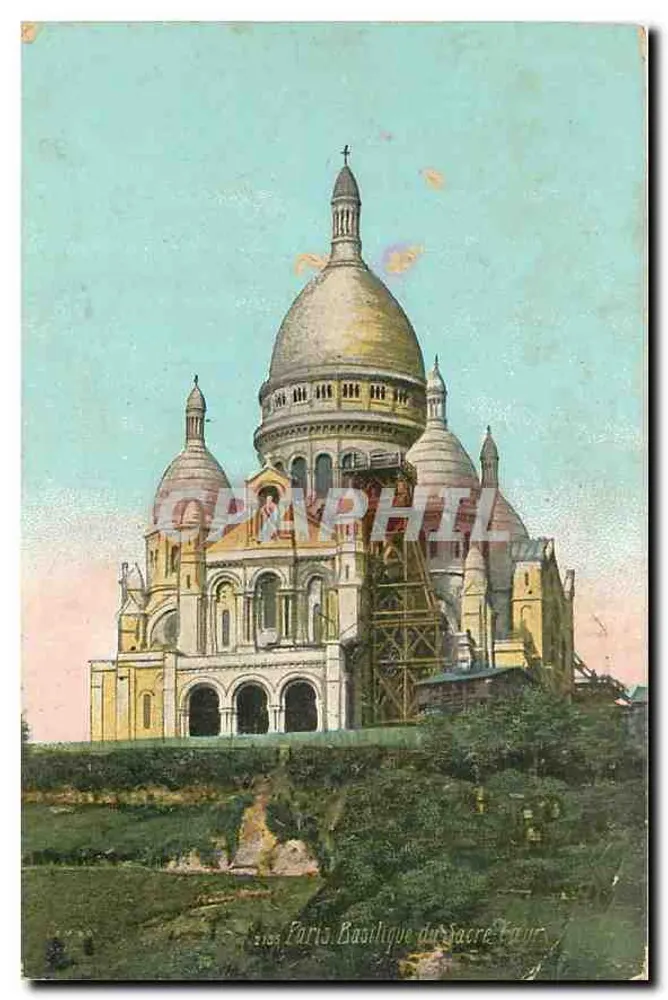 Paris — Basílica do Sagrado Coração — editor Paris, n° 105 - Frente