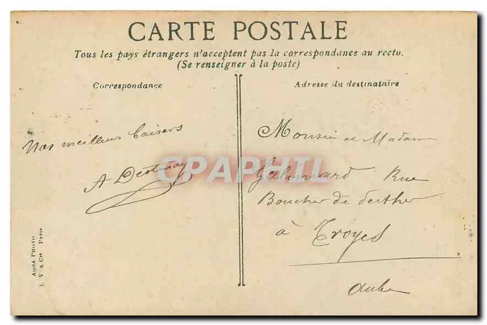 PARIS - O Pont Alexandre III — editor A. V. & Cie, Paris - Verso