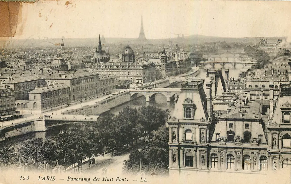 PARIS — Panorama dos Oito Pontes — LL. n°123 - Frente