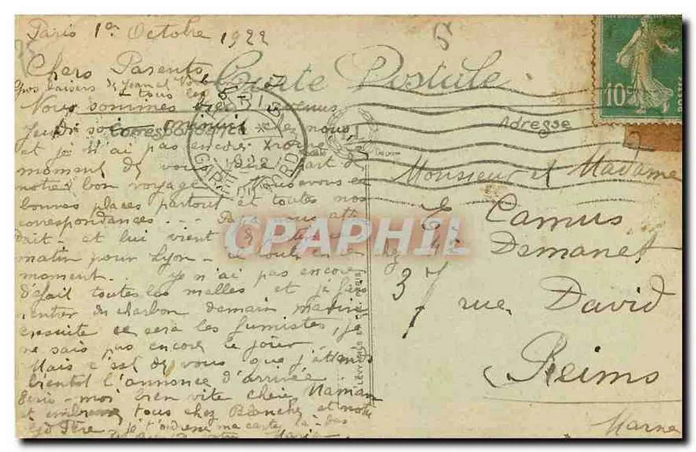 PARIS — Panorama dos Oito Pontes — LL. n°123 - Verso