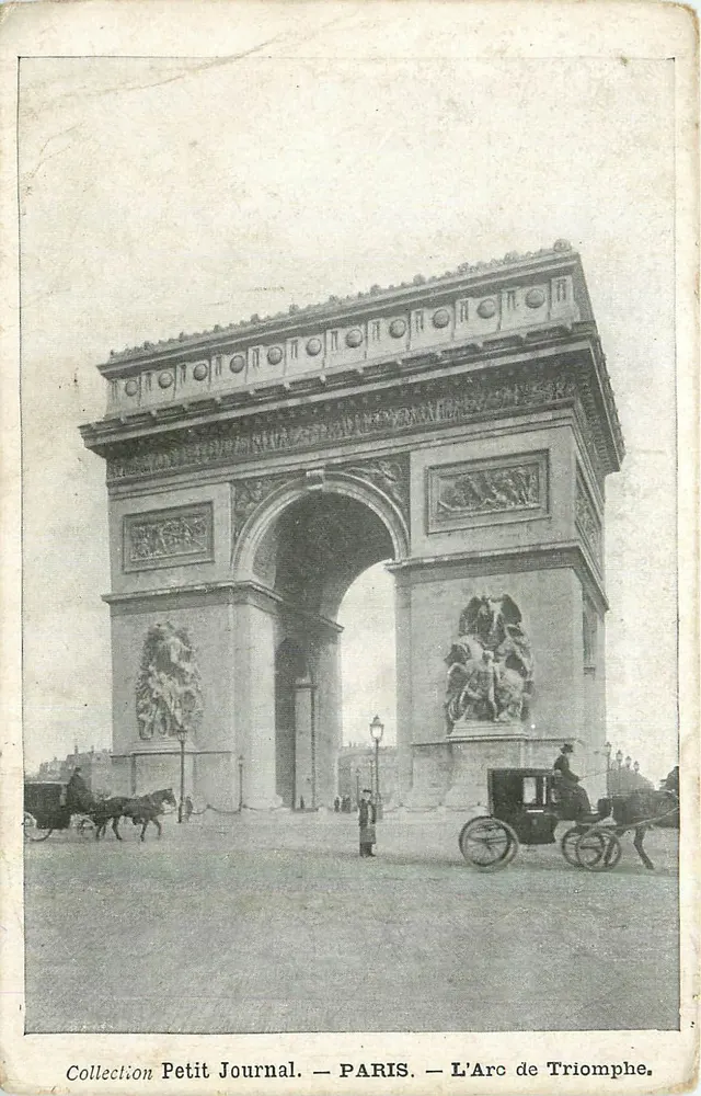 Paris — O Arco do Triunfo — Coleção Petit Journal - Frente