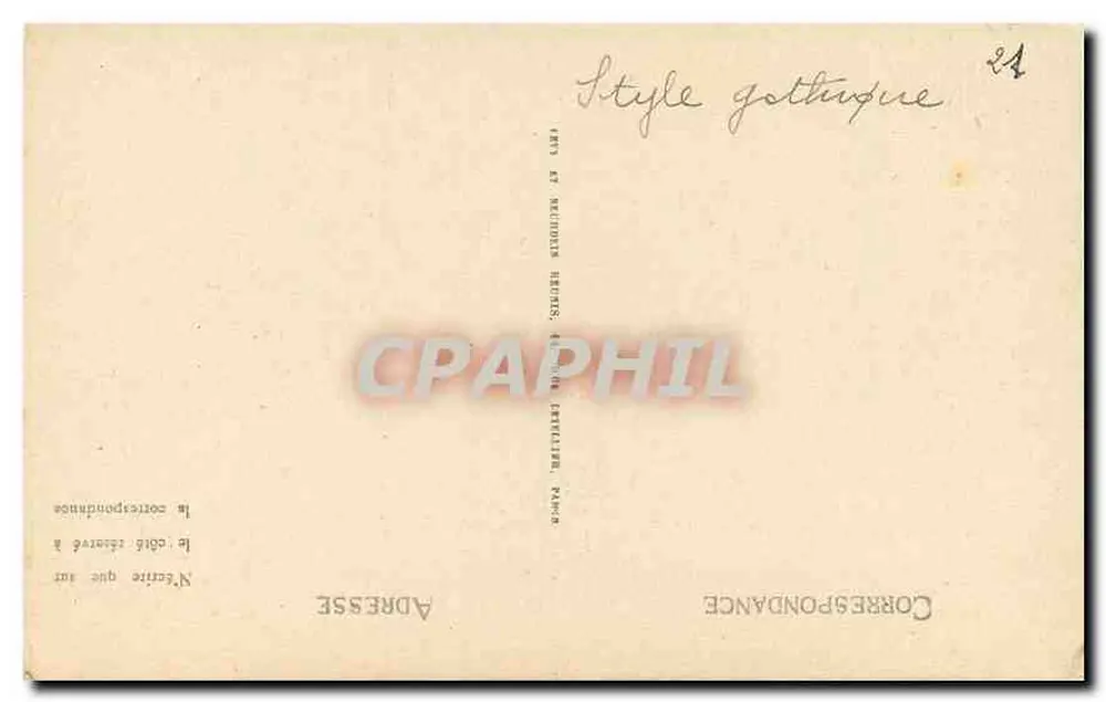 Paris - Notre-Dame, a Nef - ND - 142 - Verso