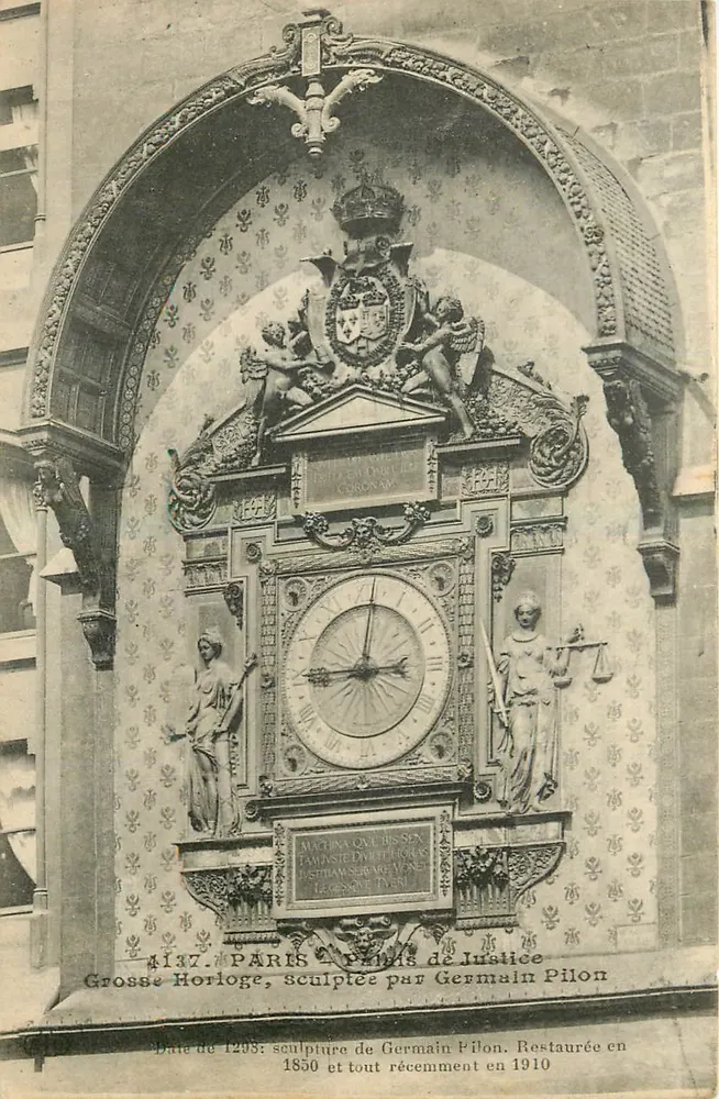 Grosse Horloge — Palacio de Justicia — tallada por Germain Pilon - Anverso