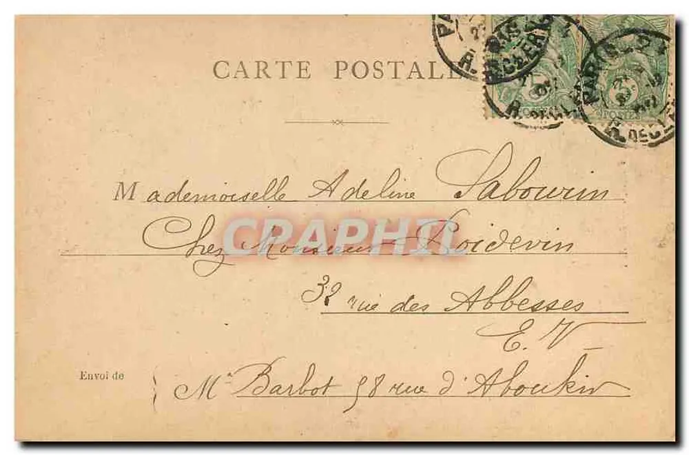 Estátua da Guarda Nacional — Paris — editor Raffet - Verso