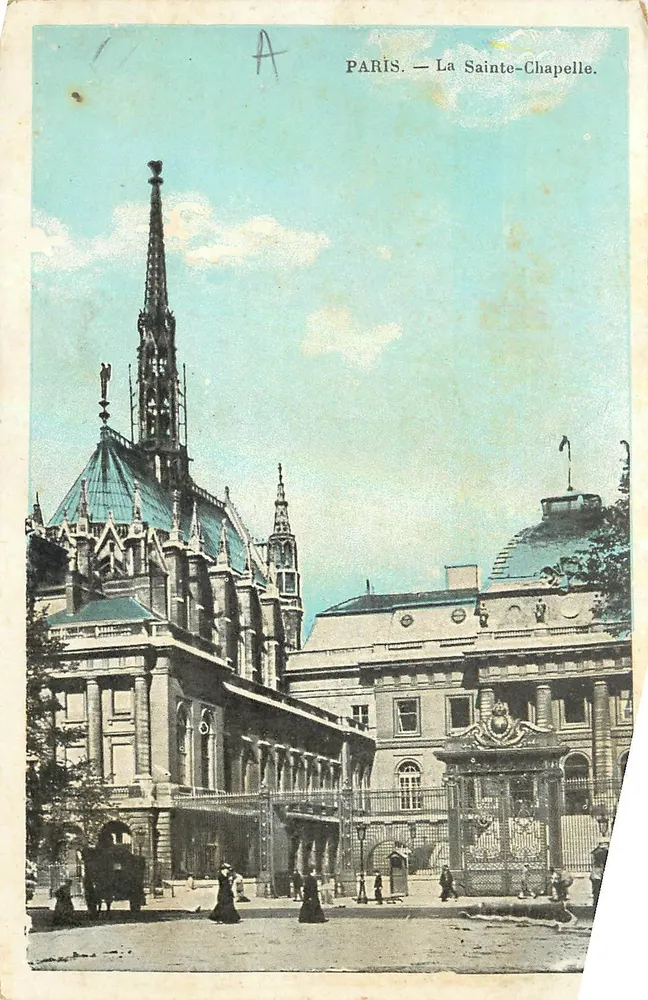 Paris — A Santa Capela — editor não identificado, número de série não visível - Frente