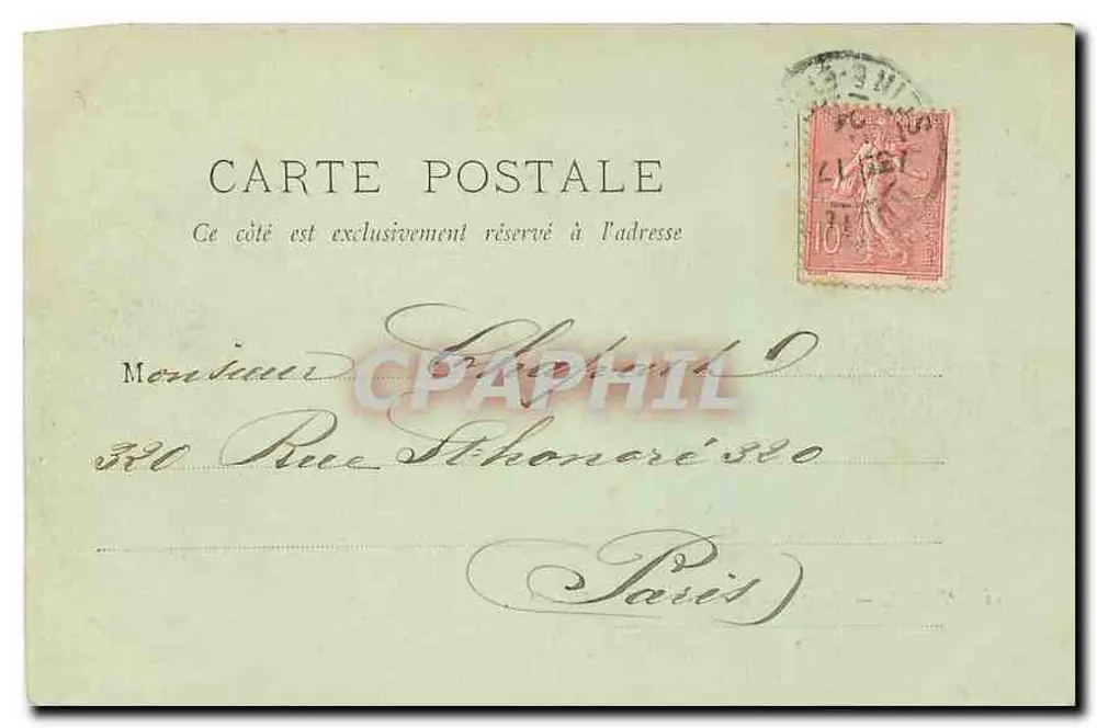 Parijs — Perspectief van de Rue de Rivoli — LL. - Achterkant