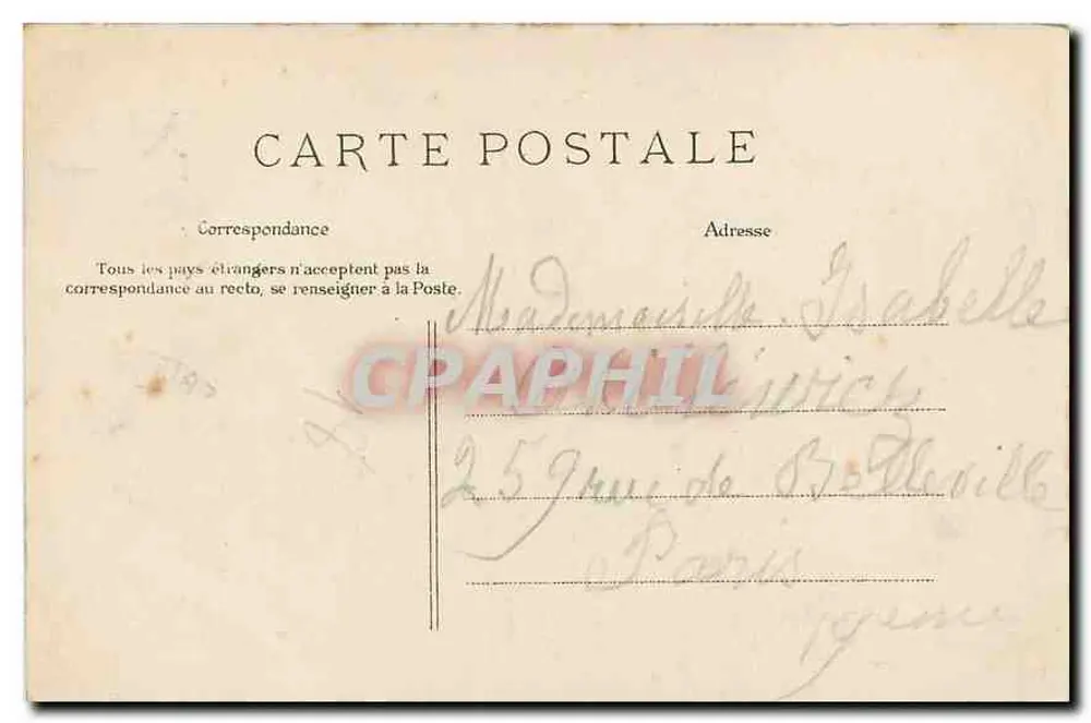Paris — Igreja do Sagrado Coração — E.L.D. n°60 - Verso