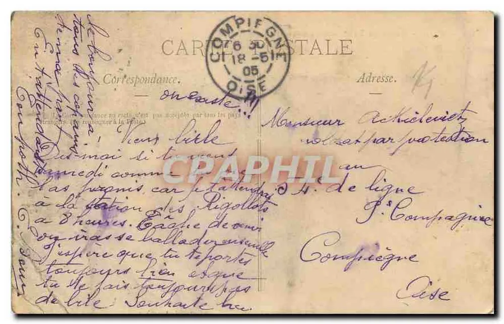 Mairie du XIVe Arrondissement — bâtiment avec tour et horloge — éditeur : CARTE POSTALE - Verso