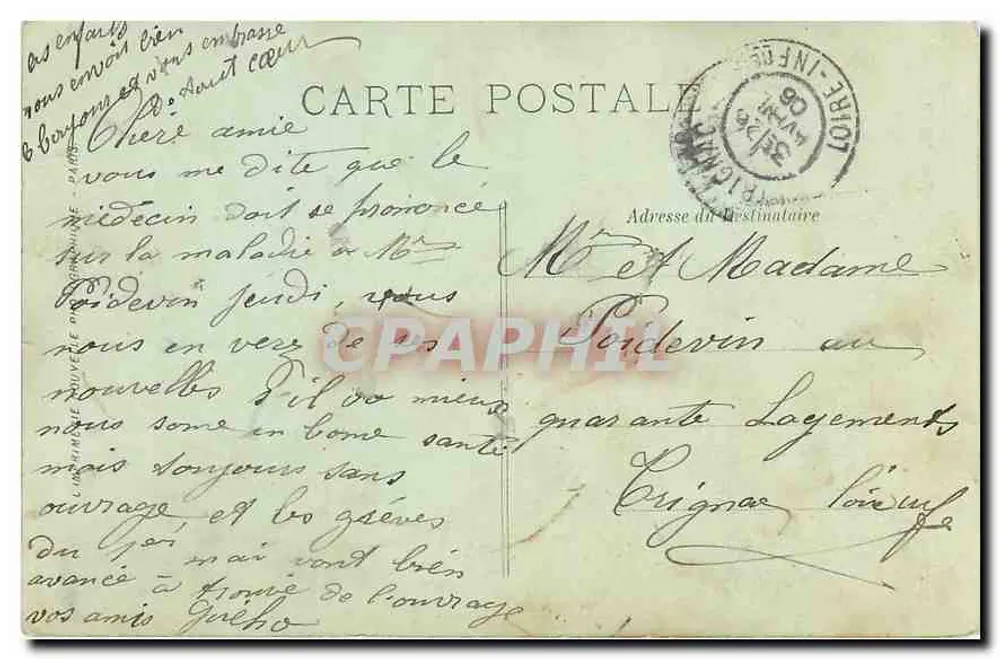 Paris — O Sacré-Cœur — LL. — n° 220 - Verso