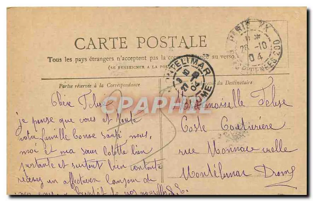 PARIS — A Praça da Concórdia — Coleção Petit Journal - Verso