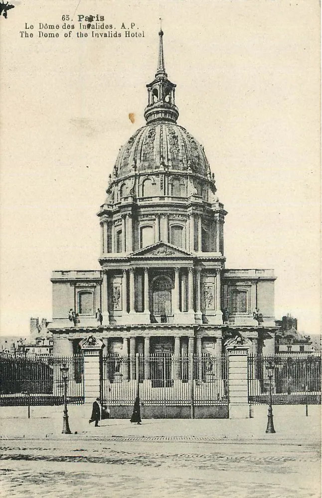 O Dôme dos Invalides — Paris — A.P. - Frente