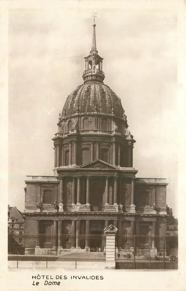 Hôtel des Invalides — O Dômer — Edição do Museu dos Invalidos, Paris - Frente