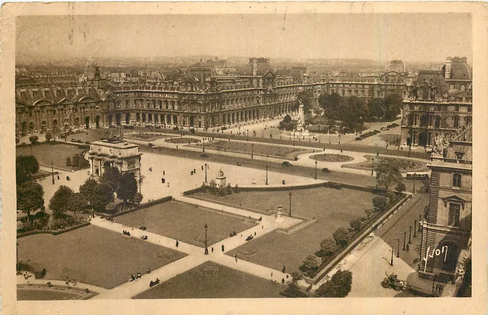 Place du Carrousel — vue panoramique — Éditions Composants Électroniques - Recto