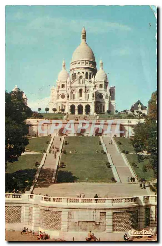 Basílica do Sagrado Coração — Paris — editada por Chantrel - Frente