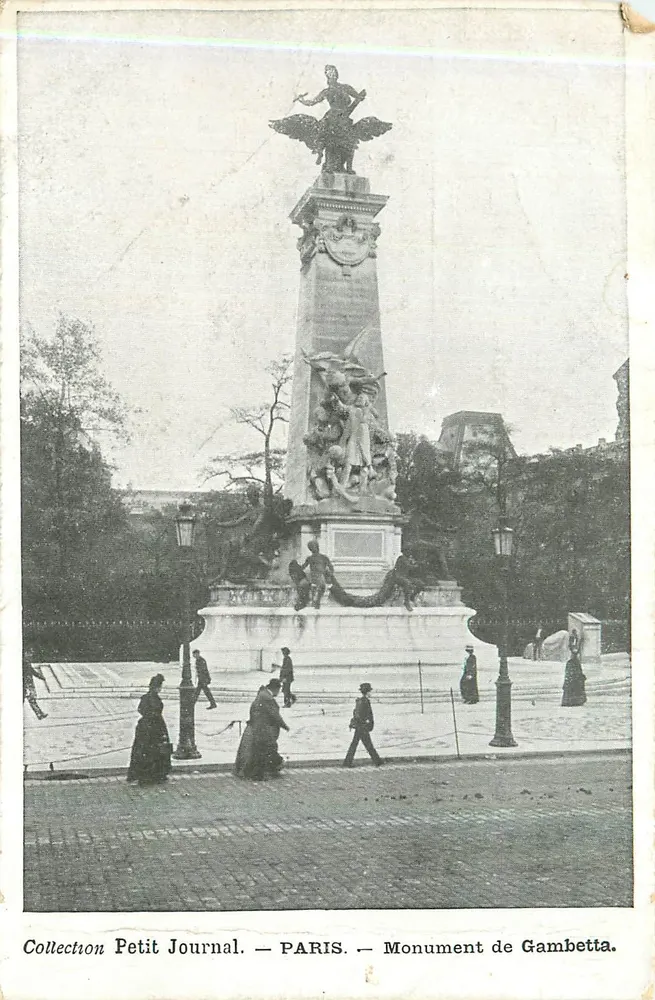 Gambetta-monument — Parijs — Collectie Petit Journal - Voorkant
