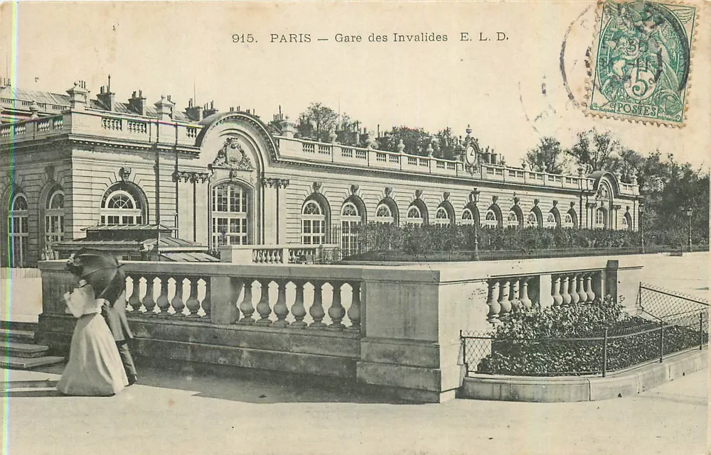 Paris — Estação dos Inválidos — E. L. D. n°915 - Frente