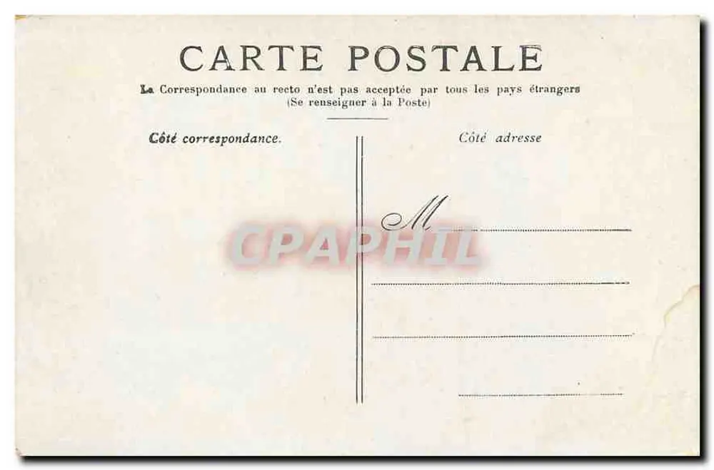 Paris — A Place de la Concorde — editor não identificado - Verso