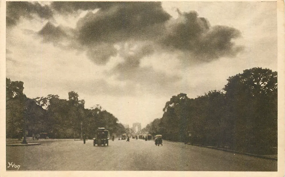 A Avenida dos Campos Elísios — Paris — editor Paris Artistique, n° 48 - Frente