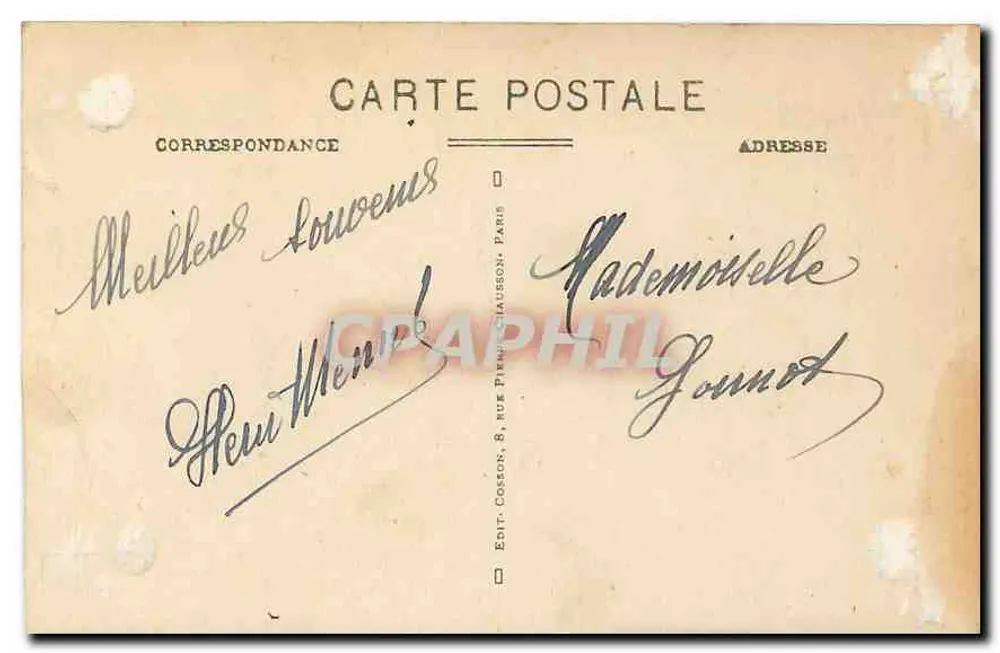 Paris - Grab des unbekannten Soldaten unter dem Triumphbogen — C.M. n°277 - Rückseite