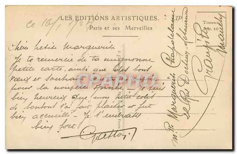Paris — Le Pont Royal et le Pavillon de Flore — LIP - Verso
