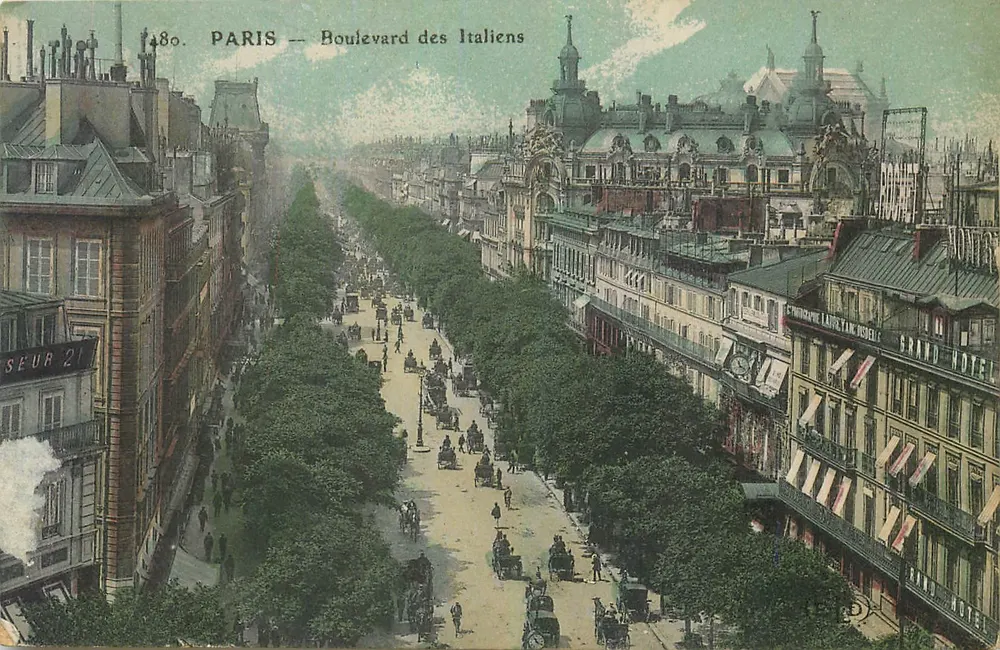 PARIS — Boulevard des Italiens — Editore: SEUR 21 - Recto