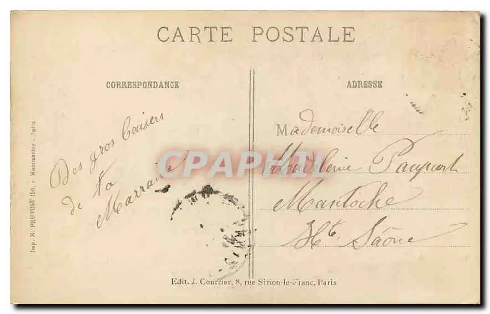 Paris - Le Petit Palais des Champs-Élysées - Musée des Beaux-Arts — R.P. n°511 - Verso