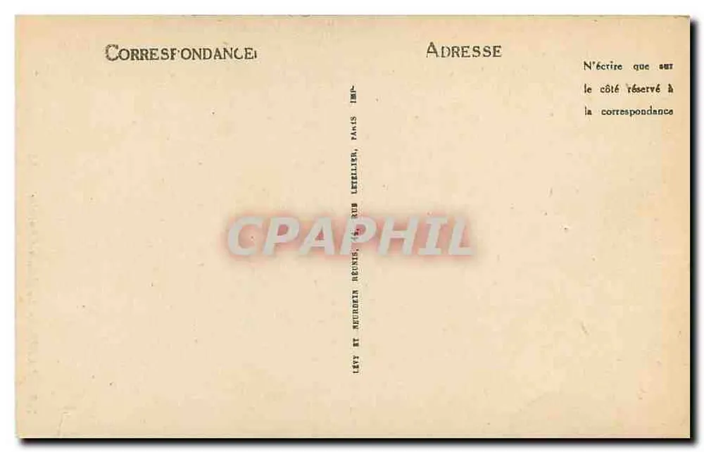 Paris — A Santa Capela — LL — n° 782 - Verso