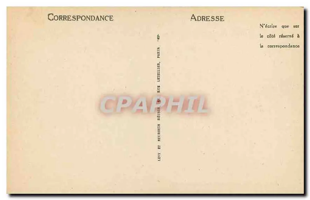 Paris — Palácio do Luxemburgo — editor Levé et Neurdein, n° 158 - Verso