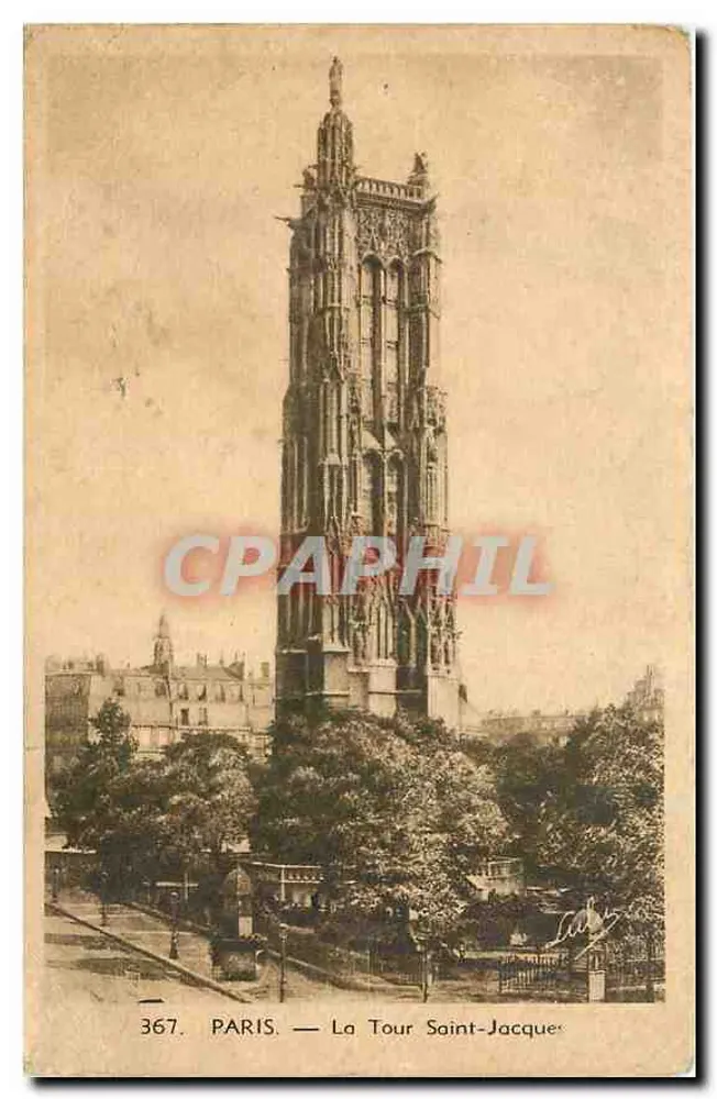 Paris — Torre Saint-Jacques — L. Boisson, Paris, n° 367 - Frente