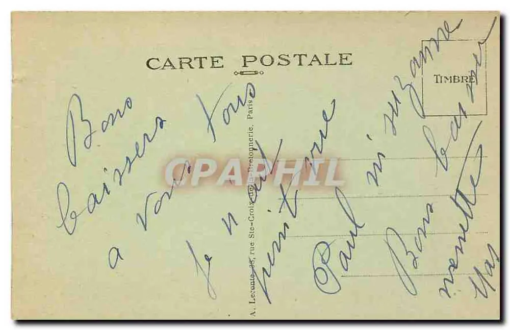 Paris — O Pont Alexandre-III — A.L. editora, n° 12 - Verso