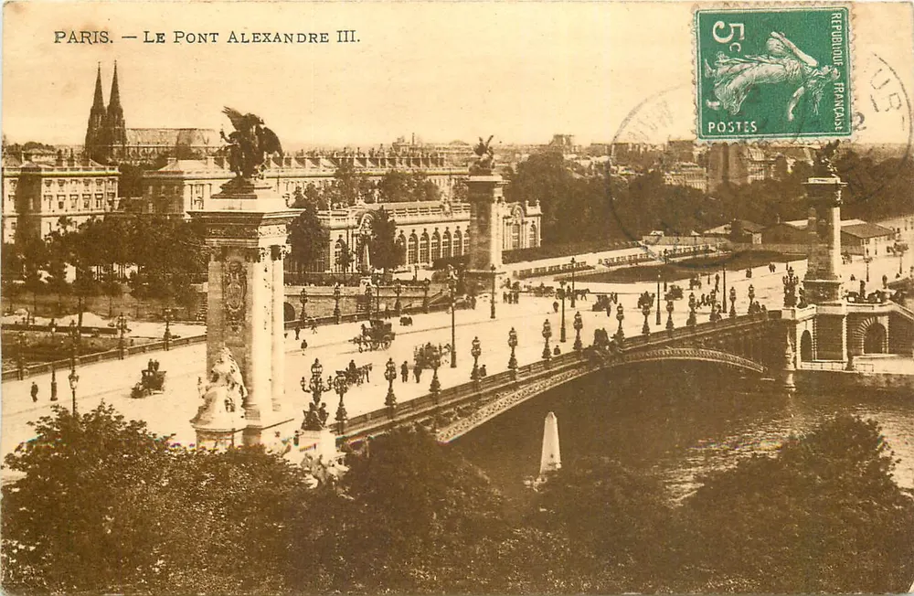 Paris — O Ponte Alexandre III — Editor não visível, número de série ilegível - Frente