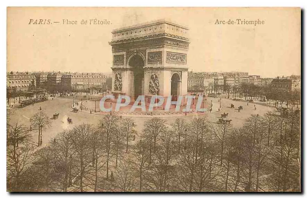 Paris — Place de l'Étoile — Arc de Triomphe - Frente