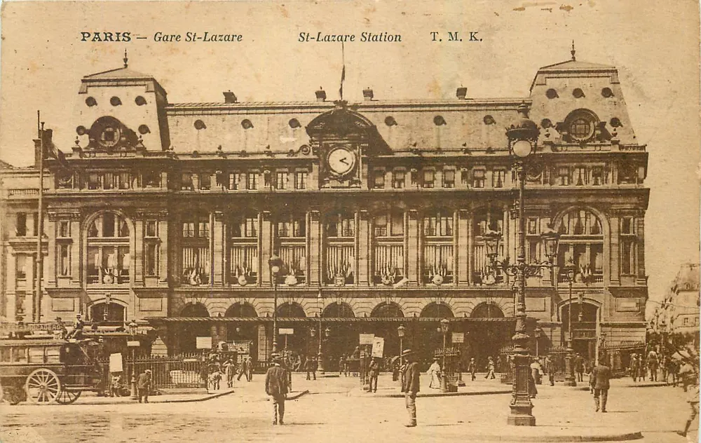 Paris — Estação St-Lazare — T.M.K. - Frente