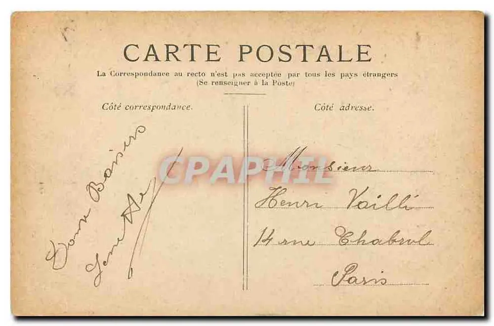 Paris — O Ponte Alexandre III — editor Ménaçages, n° 2 - Verso