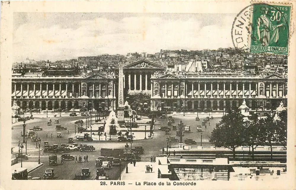 PARIS — A Praça da Concórdia — Editor Denis, n°28 - Frente