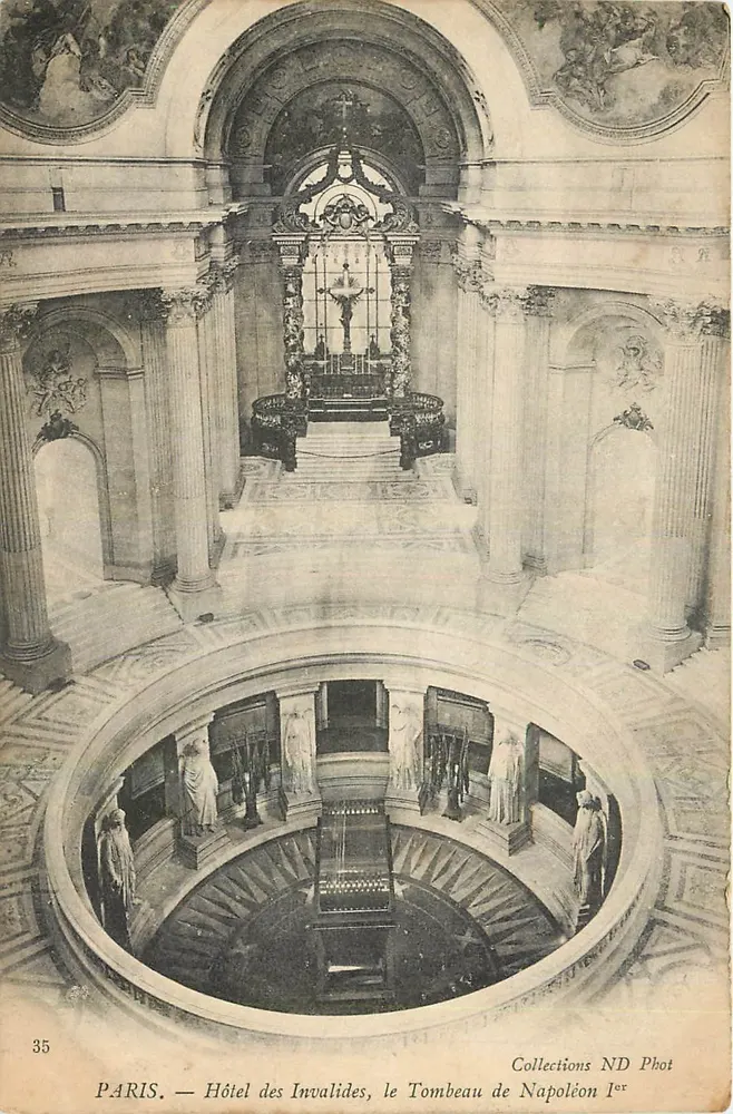 Paris — Hôtel des Invalides, das Grab von Napoleon I — Collections ND Phot, n°35 - Vorderseite