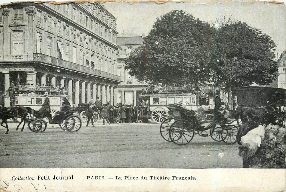 Paris — Place du Théâtre Français — Sammlung Petit Journal - Vorderseite